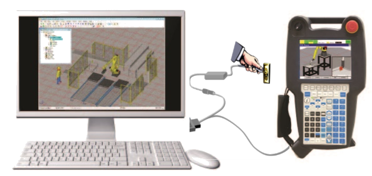 FANUC Teach Pendant & PC Conversion Cable